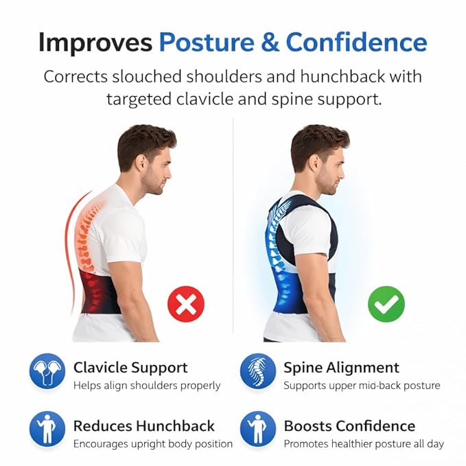 Premium Posture Corrector Shoulder Belt for Men & Women