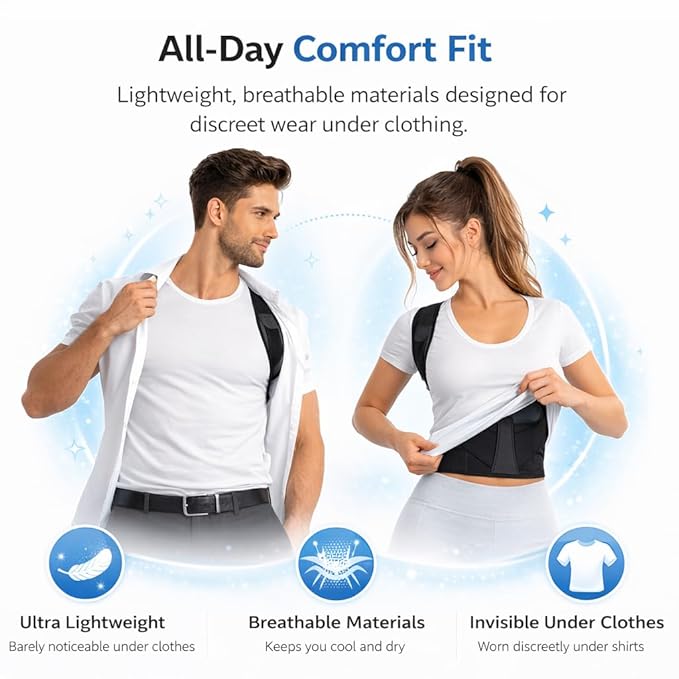 Premium Posture Corrector Shoulder Belt for Men & Women
