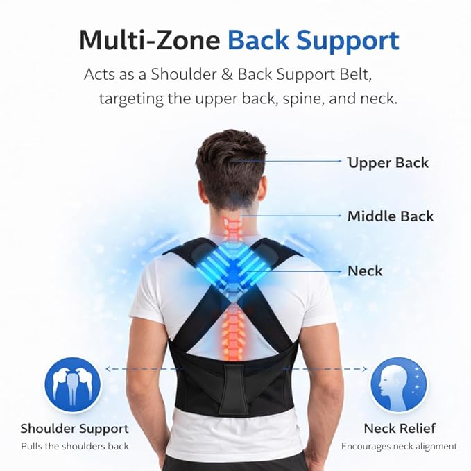 Premium Posture Corrector Shoulder Belt for Men & Women