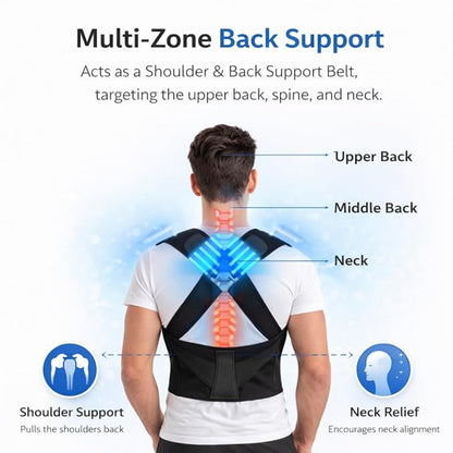 Premium Posture Corrector Shoulder Belt for Men & Women