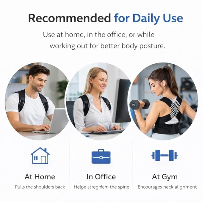 Premium Posture Corrector Shoulder Belt for Men & Women