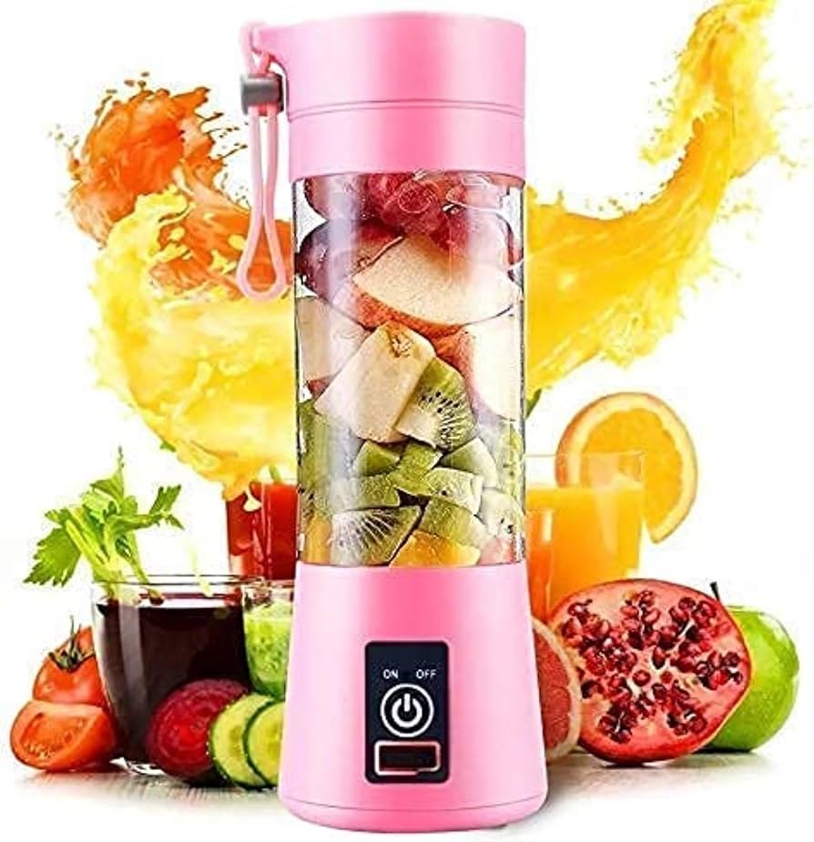 Portable Blender With USB Rechargeable Fruit Juice Mixer Portable Electric Mini Juicer